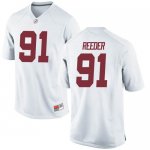 Youth Alabama Crimson Tide #91 Gavin Reeder White Replica NCAA College Football Jersey 2403OXRW7